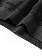 Vintage Washed Frayed Fleece Hoodie