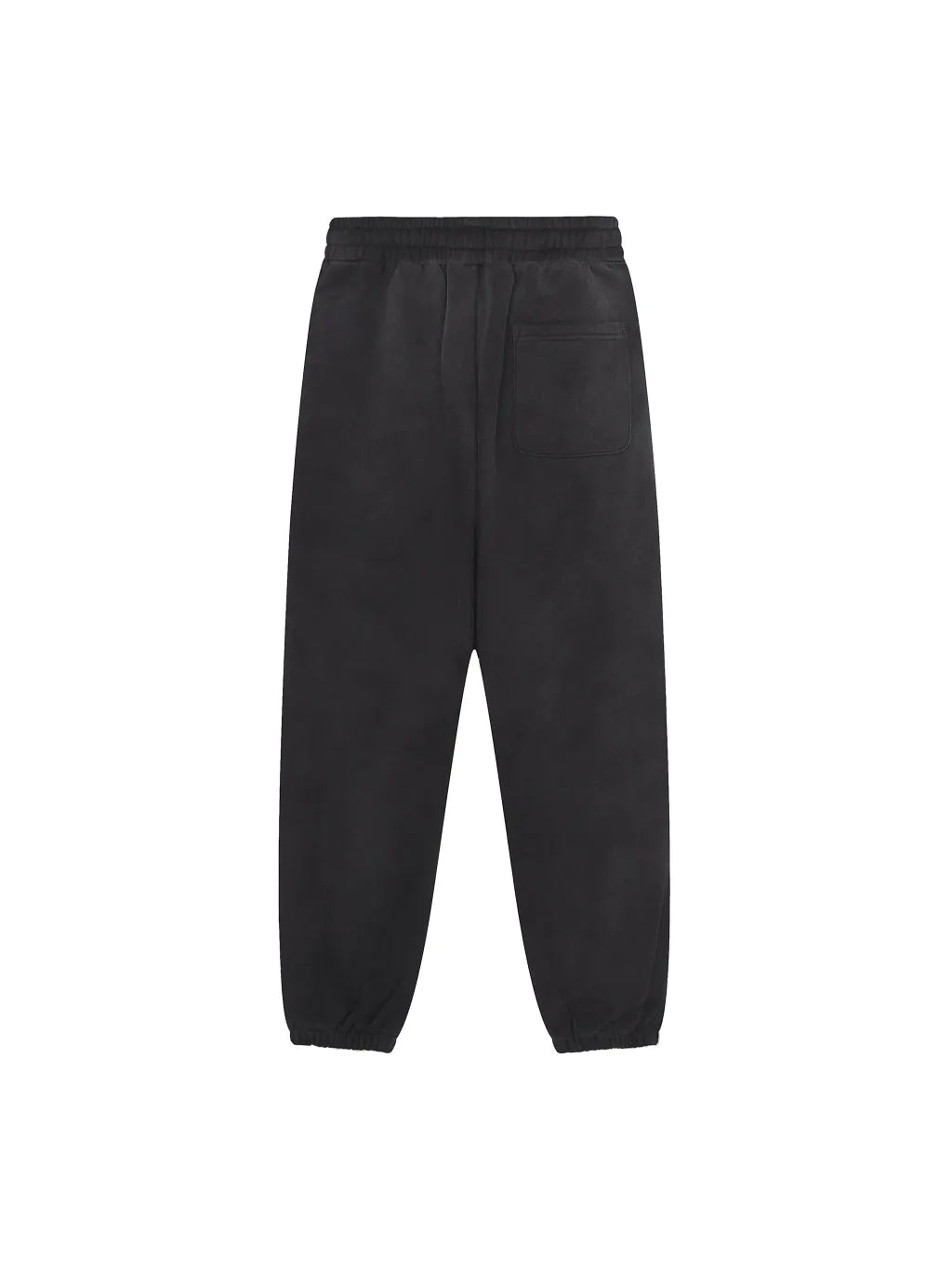 Sun Fade Contrast Tape Fleece Jogged Sweatpants (Black)