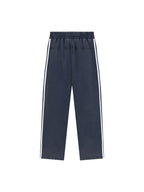 Snow Washed Contrast Tape Sweatpants (Black)