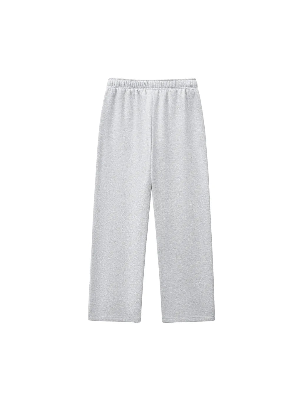 Contrast-Stitched Fleece Sweatpants (Flower Gray)