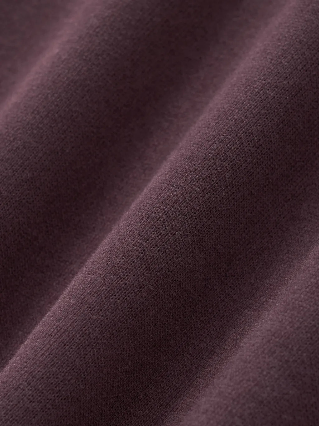 Essential Woman Cropped Zip-Up Hoodie (Dark Reddish Purple)