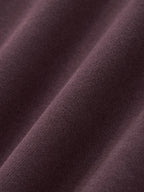 Essential Woman Cropped Zip-Up Hoodie (Dark Reddish Purple)