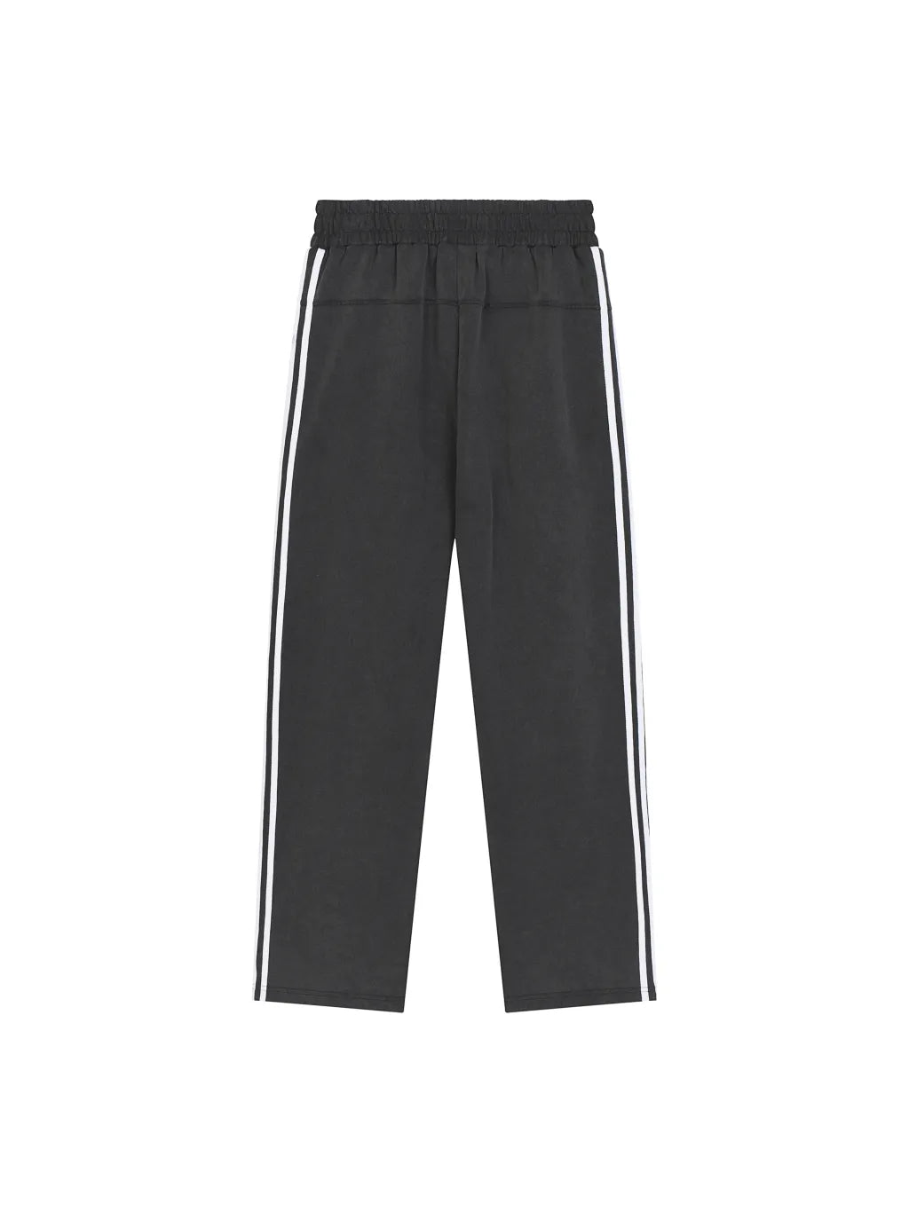 Snow Washed Contrast Tape Sweatpants (Black)