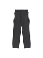 Snow Washed Contrast Tape Sweatpants (Black)